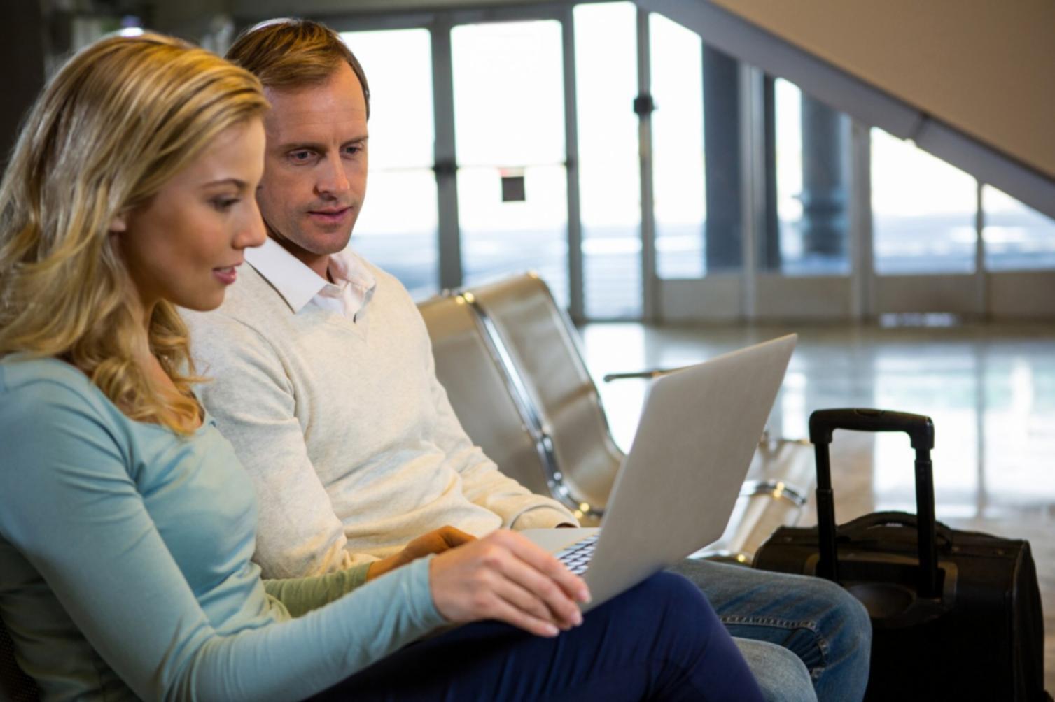 Business professional reviewing financial reports on mobile device